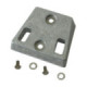 Perf metals anode, Transom Mount