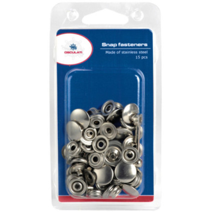 set 15 stud press fasteners blister