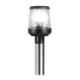 SS light pole 100 cm w/black plastic light 360°