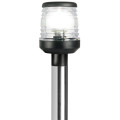 SS light pole 100 cm w/black plastic light 360°