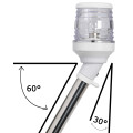 360° led pole w/30° white light 100 cm