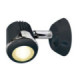 Articulated HI-POWER LED Black spotlight 12/24 V