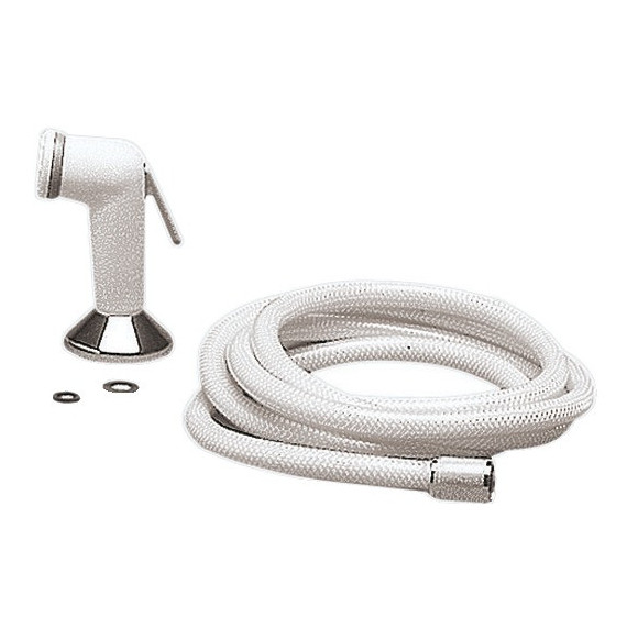 Utility shower 2,5m hose white