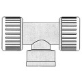 Hydrofix T joint 1/2