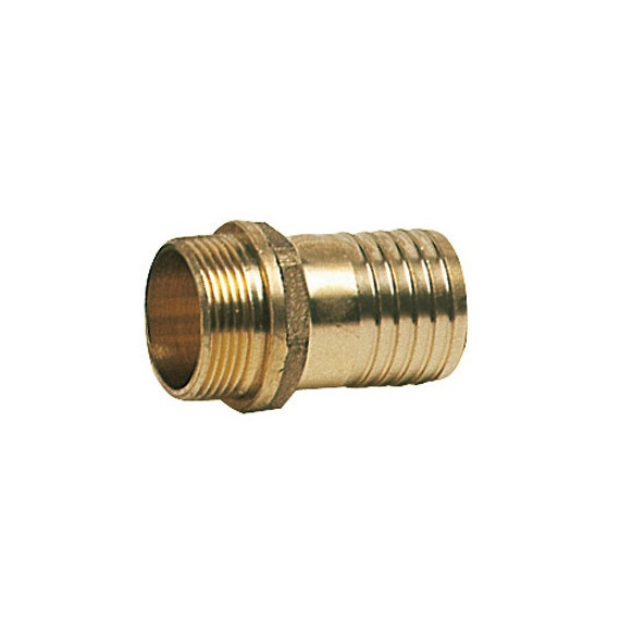 brass hose adap. male 1/4x8