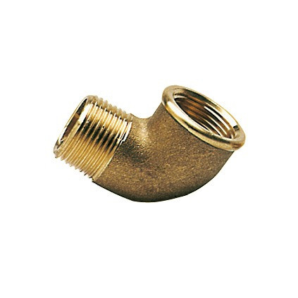 "brass 90° elbow male/fem 3/4"""