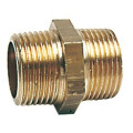 brass double nipple 3/8