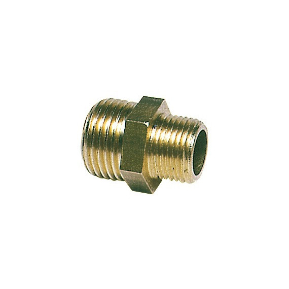 brass double nipple 1/4x3/8