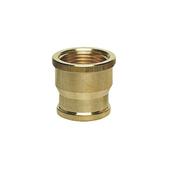 sleeve brass fem/fem 3/8-1/2