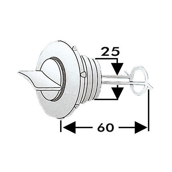 Drain plug 25mm