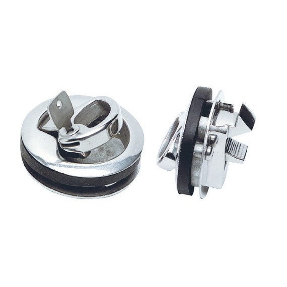 SS hatch handle with door stop