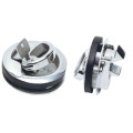 SS hatch handle with door stop
