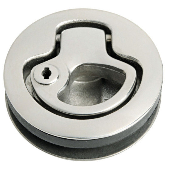 SS hatch handle with lock