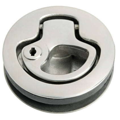 SS hatch handle with lock