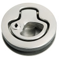 SS hatch handle with lock