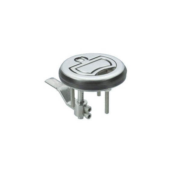 flush pull, SS, w/lock