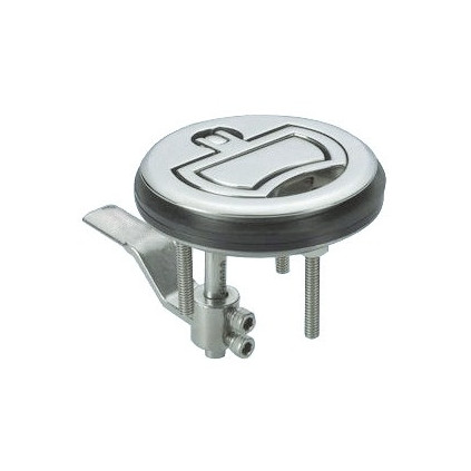 flush pull, SS, w/lock