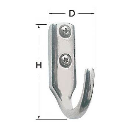 SS hook 25x41 mm