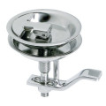 SS rise floor pull, diam.70mm