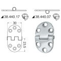 SS hinge 47x30mm