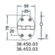 hinge 56x78mm 2mm screws