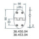 hinge 56x90mm 2mm screws