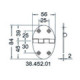 hinge 78x56mm 3mm screws