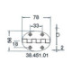 hinge 78x56mm 2mm screws