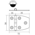 S.S hinge 51x27 mm