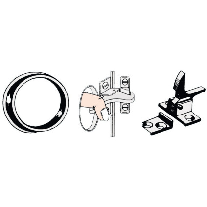 black nylon elbow catch