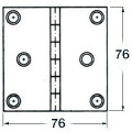 S.S blind hinge 76x76mm square