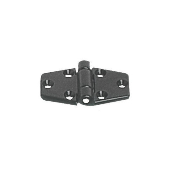 Plastic hinge 65x40 mm black