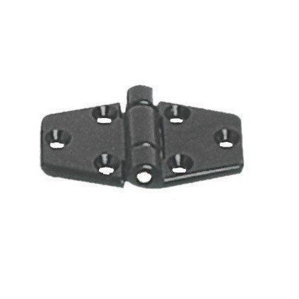 Plastic hinge 65x40 mm black