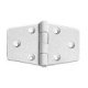 Plastic hinge 65x40 mm 2 st/box