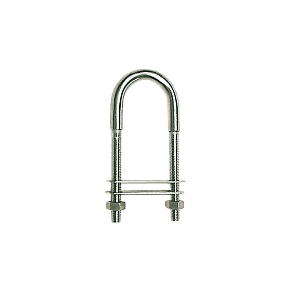 Osculati U-bolt AISI316 110mm w/two plates 80x40mm