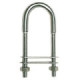 Osculati U-bolt AISI316 80mm w/two plates 45x13mm