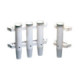 white nylon 3 rods wall holder