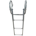 Osculati 3-step (white) telescopic ladder w/handles