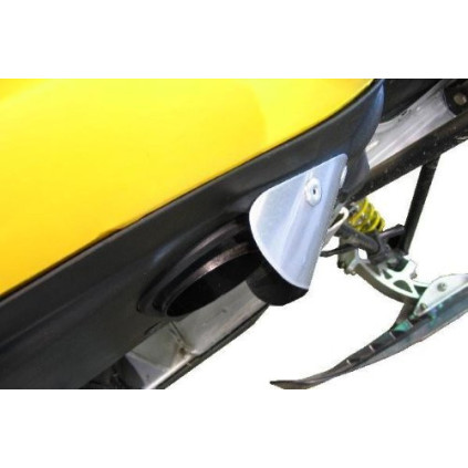 Skinz Exhaust Outlet Deflector Polished Alum. Ski-Doo Rev & Rev XP,XS,XM