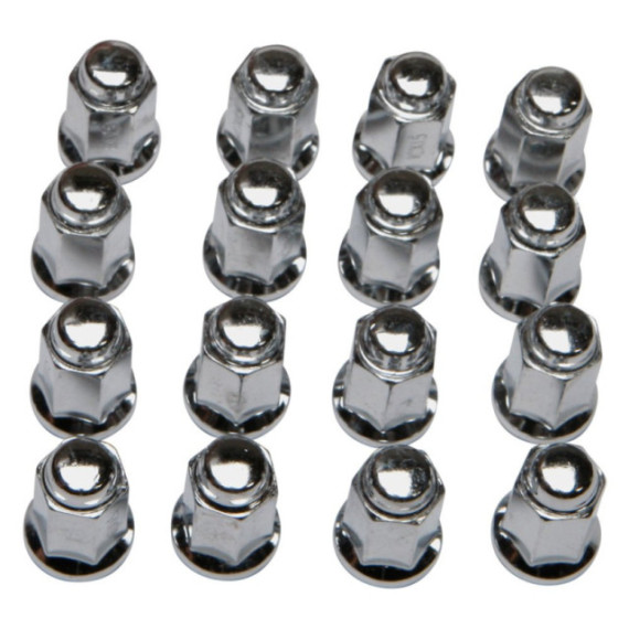 ITP Lug nut set 12 x 1.25mm 60° taper chrome 17mm socket 16 pcs