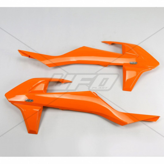 UFO Radiator covers KTM125-525 SX/SXF 16- EXC/EXC-F 17- Orange 127