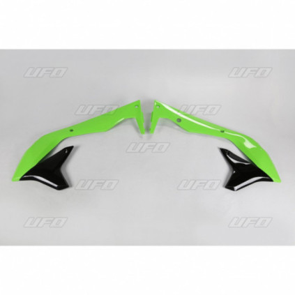 UFO Radiator covers KXF450 16-18 Green/Black 999