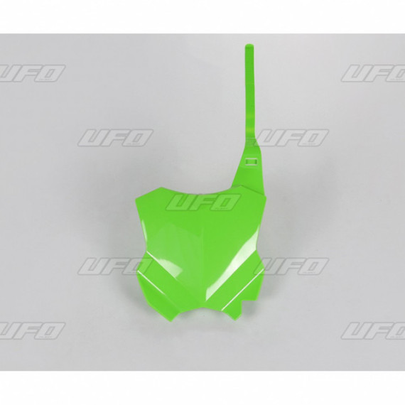 UFO Front number plate KX450F 16-,KX250F 17-  Green 026