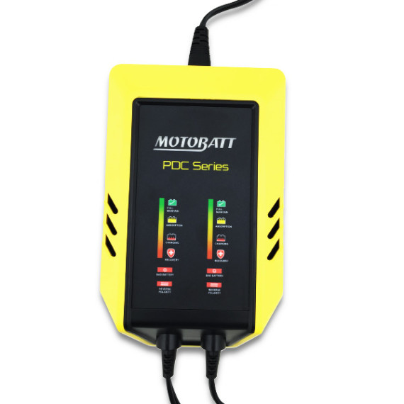 Motobatt 2-Bank 9 step charger 12V 2,0 Amp