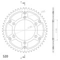 Supersprox Stealth Rear sprocket HO CR/CRF 87- Gold 52