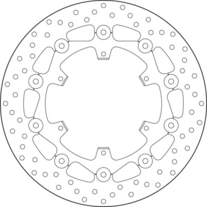  Brembo Serie Oro brakedisc floating