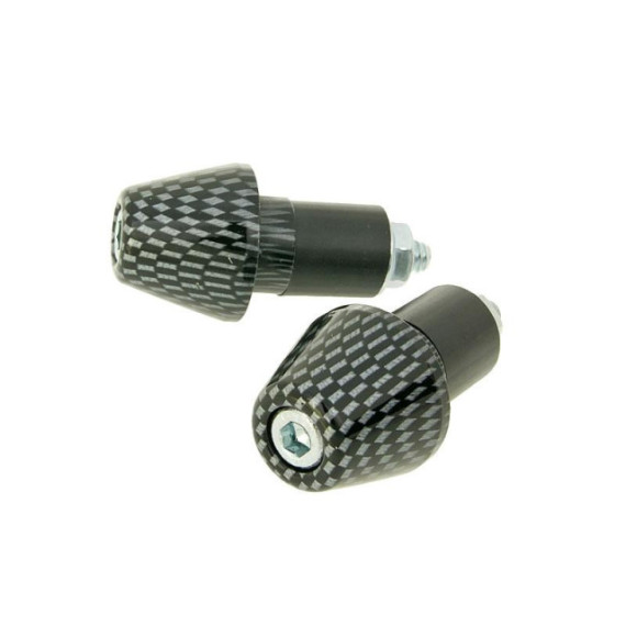 Bar end, 17,5mm, Carbon-style