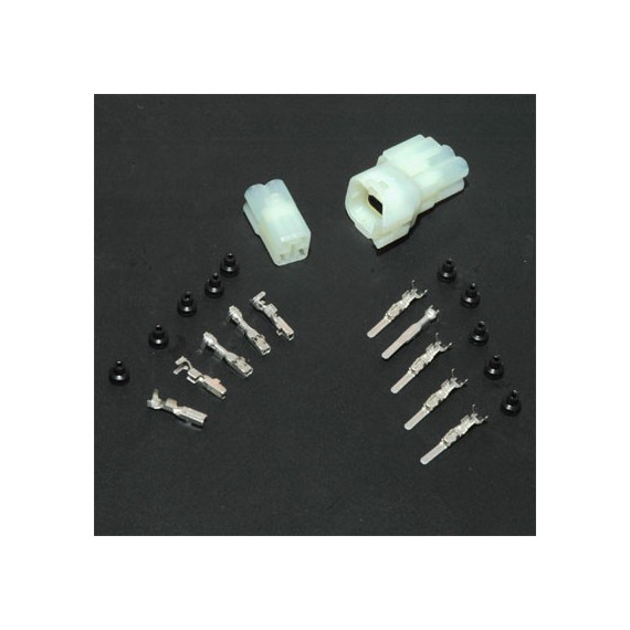 Electrosport 4-pin SQUARE Sealed Connector Set - CLEAR