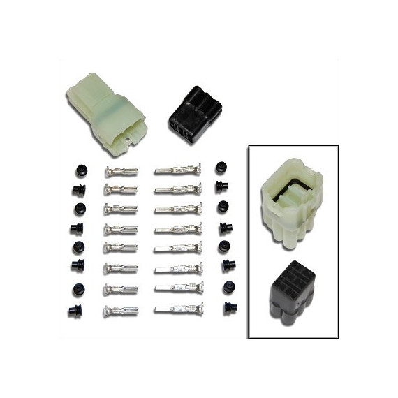 Electrosport 6-pin SQUARE Sealed Connector Set - CLEAR