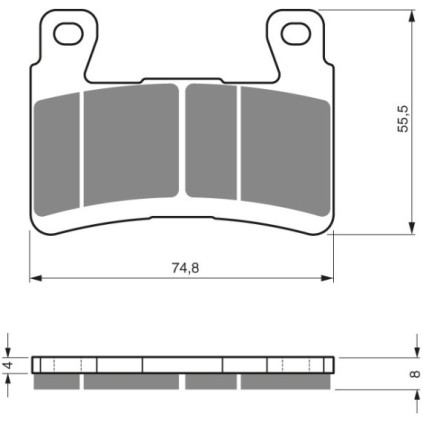 GOLDFREN Brake Pads 324 Ceramic Carbon S3